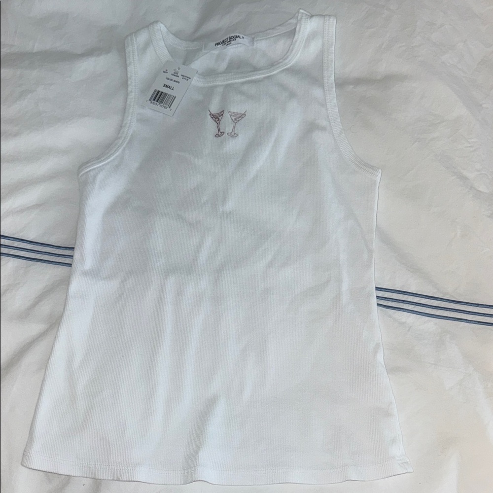 Project Social Martini White Tank